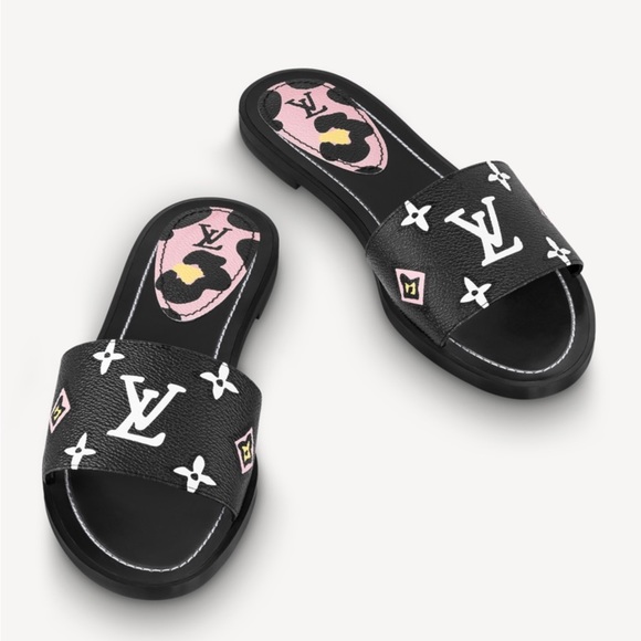 Louis Vuitton Wild At Heart Lock It Flat Mule Slides/Sandals size 41 - Picture 5 of 5